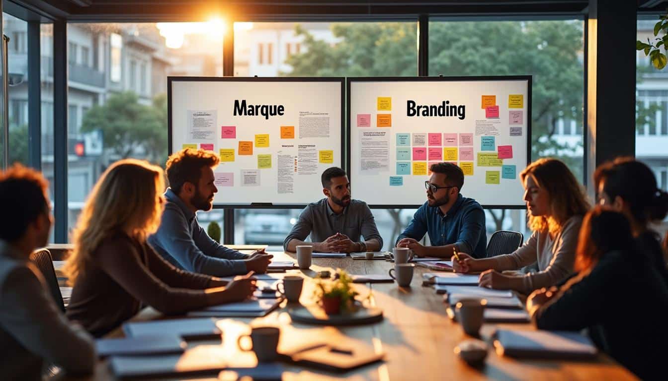 Illustration: Définition du branding et distinction avec la notion de marque
