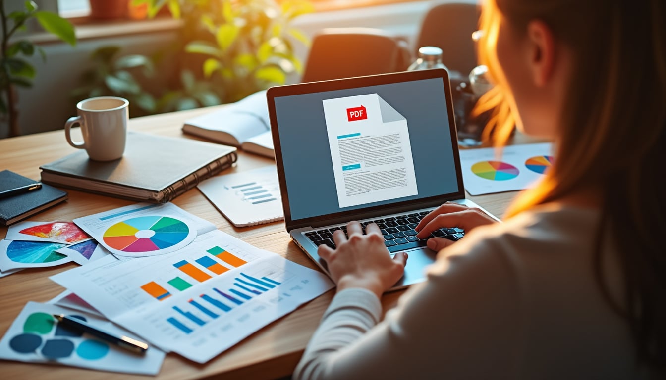 Illustration: Pourquoi utiliser un modèle de charte graphique au format PDF ?