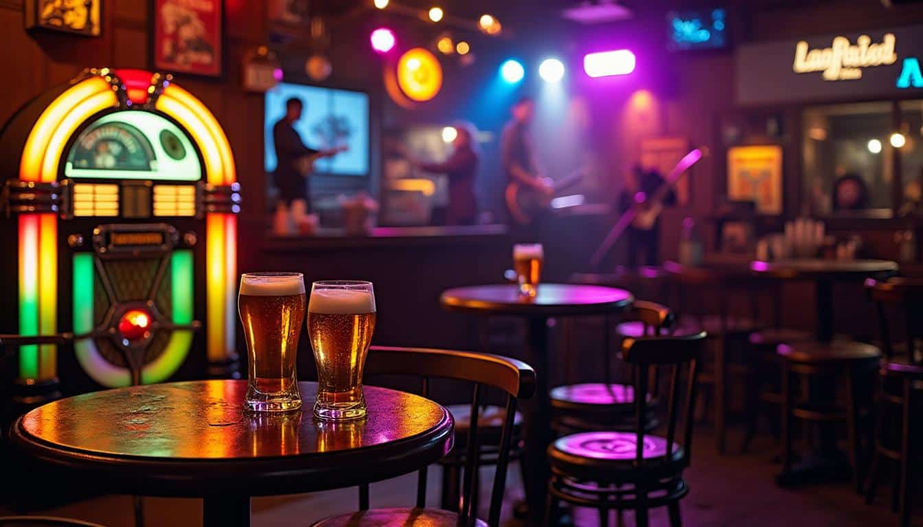 Illustration: L’évolution de la musique dans les pubs : des années 50 à aujourd’hui